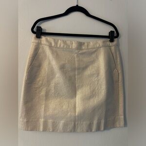 JCREW Metallic Shimmer Mini Skirt (Size 12)